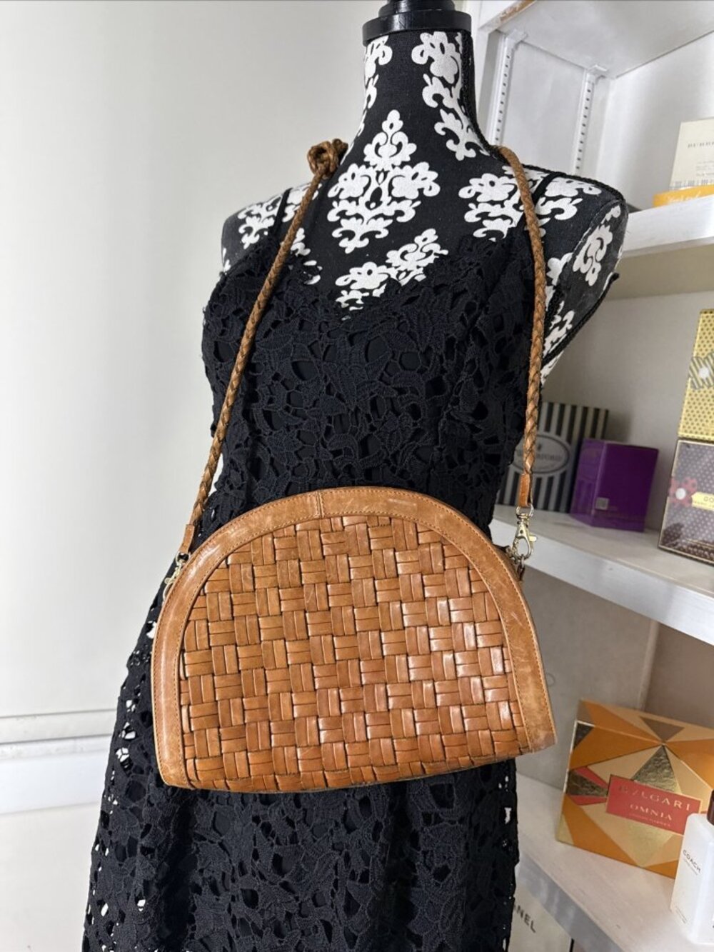 Silvia Fernandez woven Leather Designer Bag Brown Bag Boho Chic trendy casual